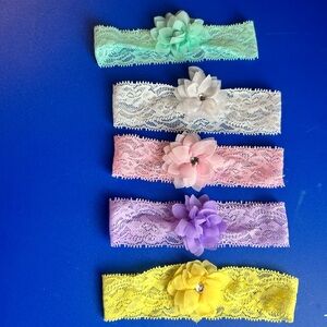 3/$10 Lot of 5 Newborn headbands